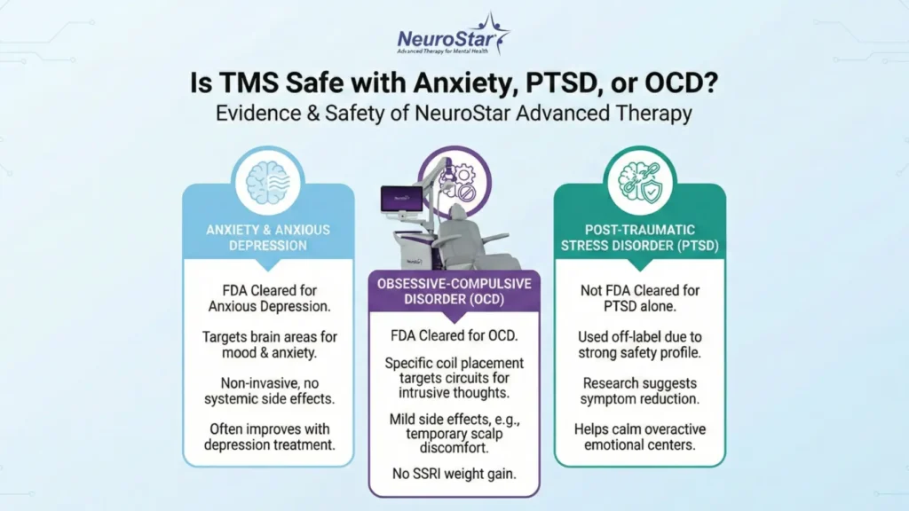 TMS Safe with Anxiety, PTSD, or OCD?